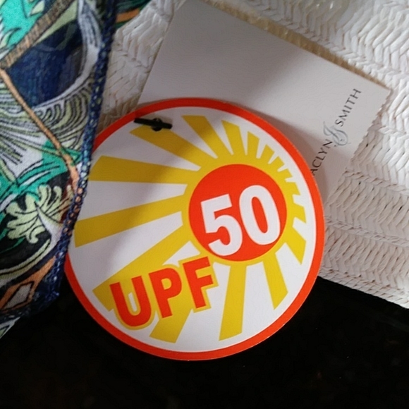 NEW Jaclyn Smith Face Saver Floppy Sun Hat / Scarf Attached UPF 50 - Picture 3 of 15